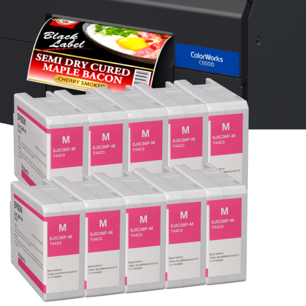 Tintenkartuschen Set C6000_C6500 Magenta mit Drucker